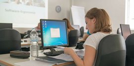 Studium HDBW Bamberg - Studierende im PC-Labor