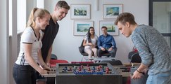 Studentisches Leben HDBW - Vorlesungspause am Kicker