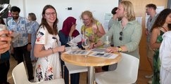 Open Campus HDBW München 2025 - Studierende bei der Rallye zur Hausmesse