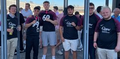 Open Campus HDBW München 2025 - Glückliche Rallye-Gewinner mit Fußballtrikots