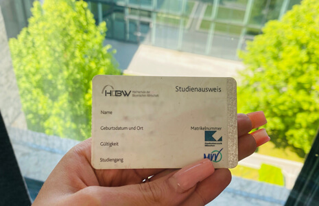 Immatrikulation Immatrikulation - Studienausweis der HDBW