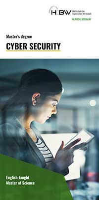 Cyber Security Masterstudium Cyber Security Masterstudium - Titelseite Studiengangsflyer HDBW
