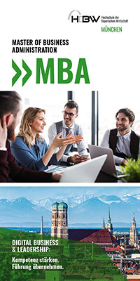 MBA Flyer HDBW München - Titelseite