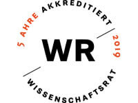 HDBW Akkreditierung - Logo Wissenschaftsrat 5 Jahre