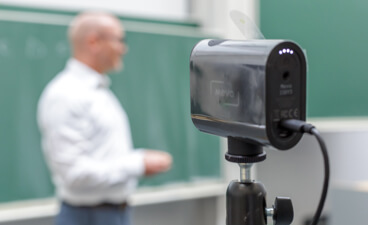 Hybride Vorlesung an der HDBW - Webcam